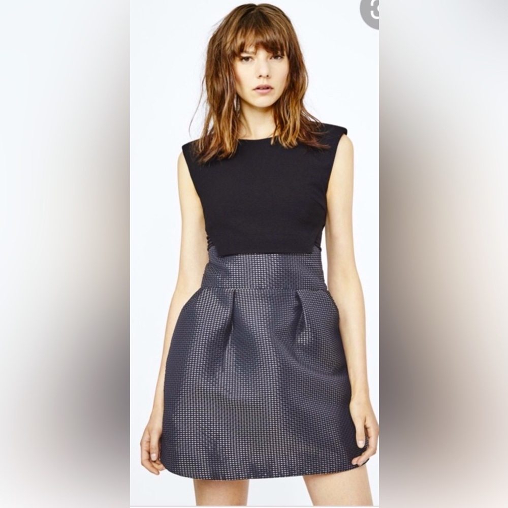 Maje Rydaf Mini Dress Black